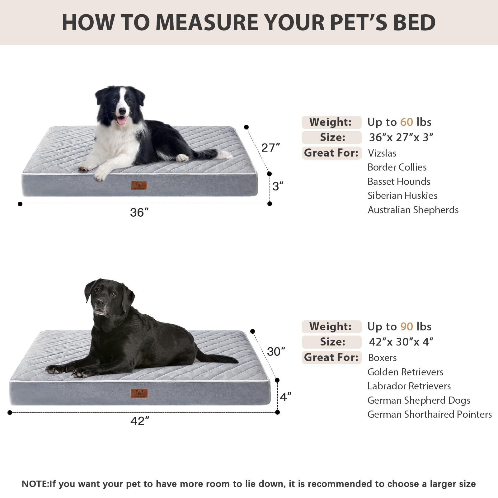 Cama WNPETHOME con funda impermeable protege contra accidentes