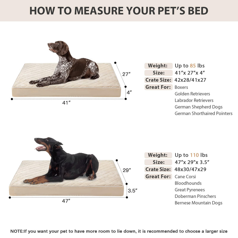 Cama para perros grandes, dimensiones 104x69x10 cm