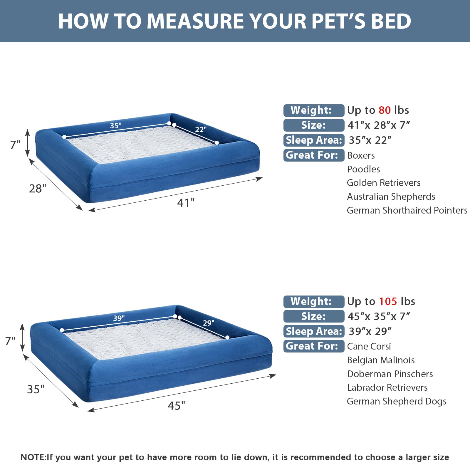 Base antideslizante de la cama WNPETHOME XL evita deslizamientos.