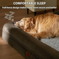 Cama WNPETHOME XXL con terciopelo suave para mayor confort nocturno