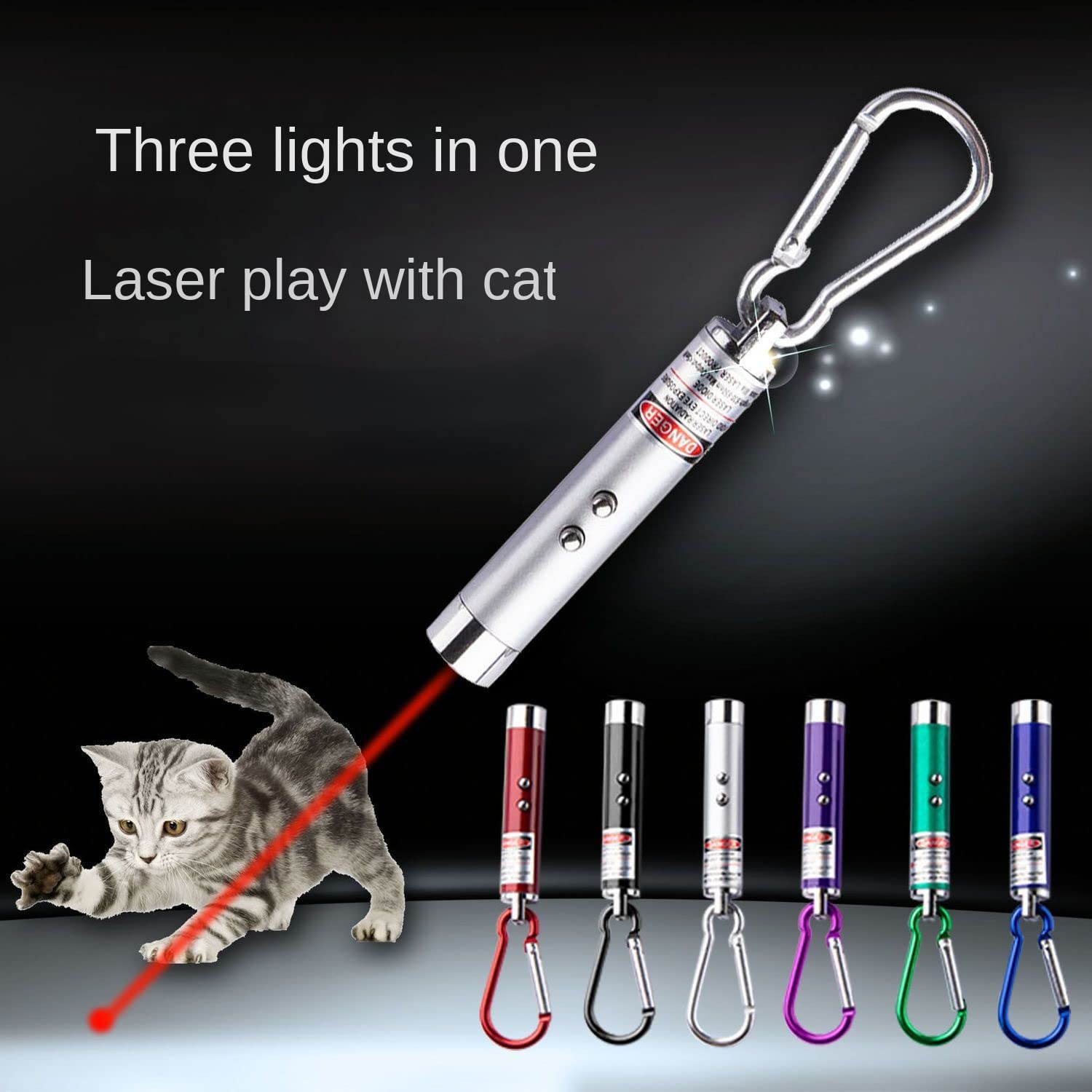 Puntero láser LED mini WNZQK para sesiones de juego.