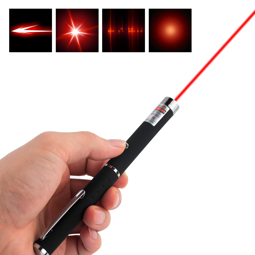 Luz roja del puntero láser WNZQK para captar la atención de mascotas.