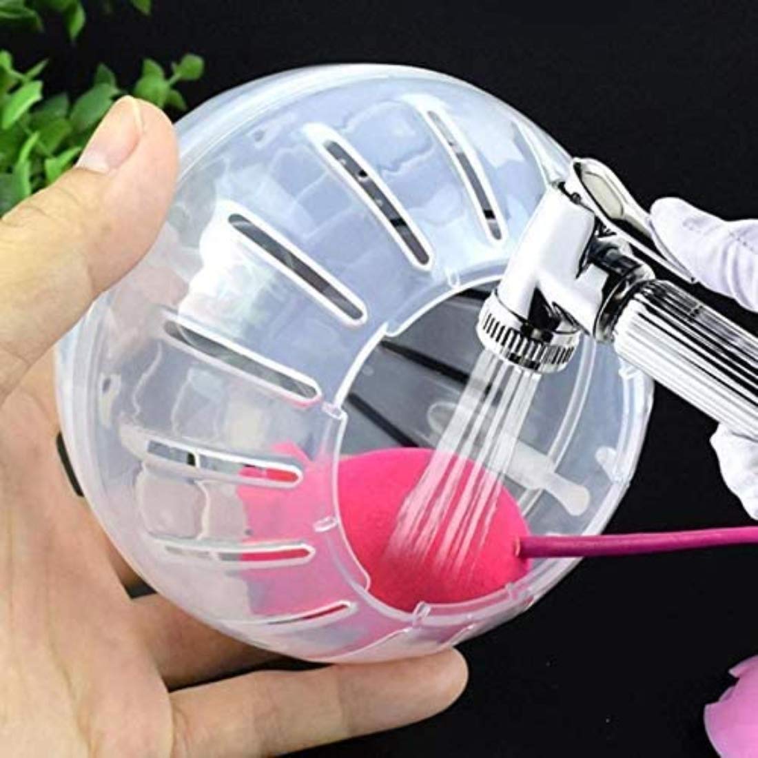 Seguridad y diversión para hámster con bola WNZQK rosa.