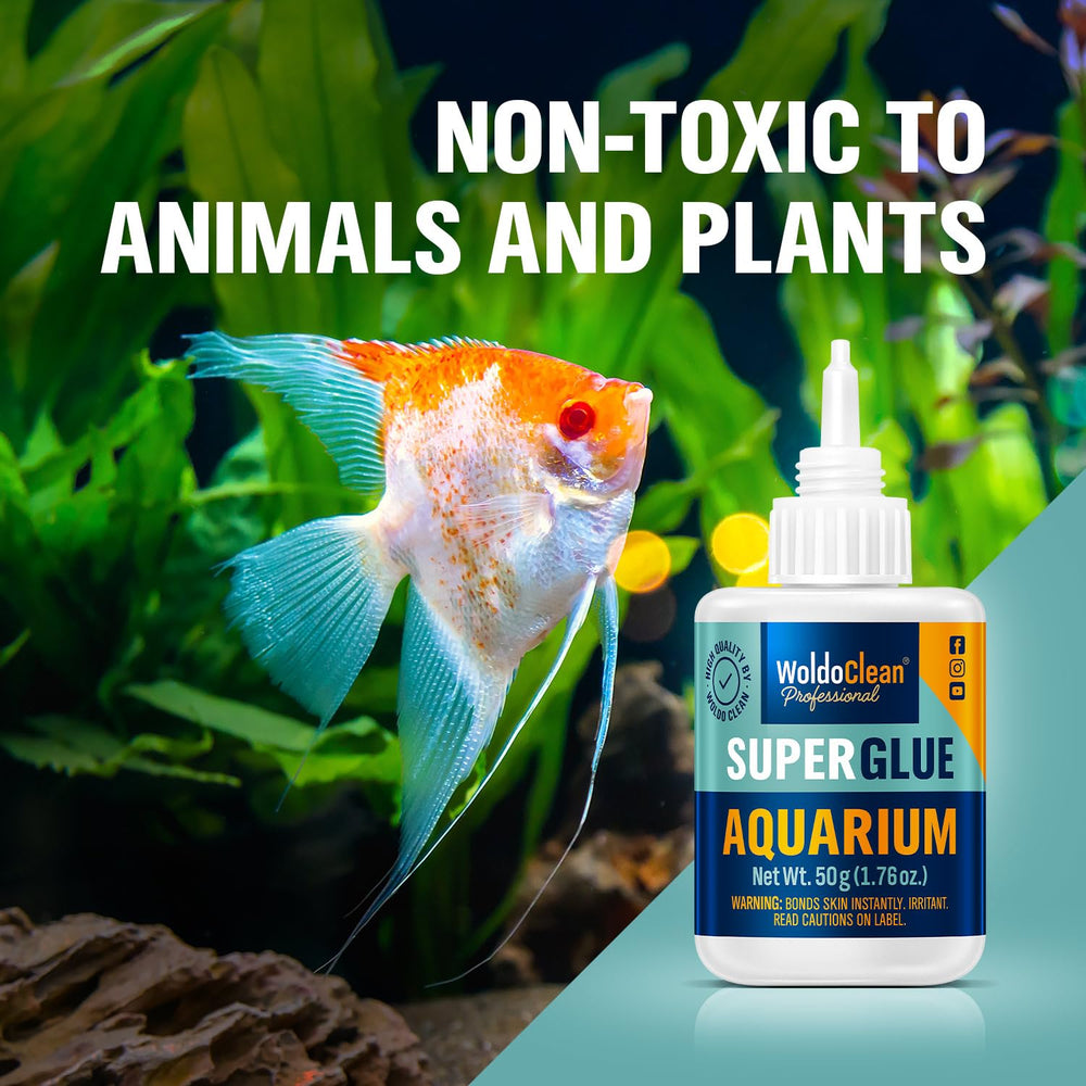 WoldoClean adhesivo para acuario fijando madera