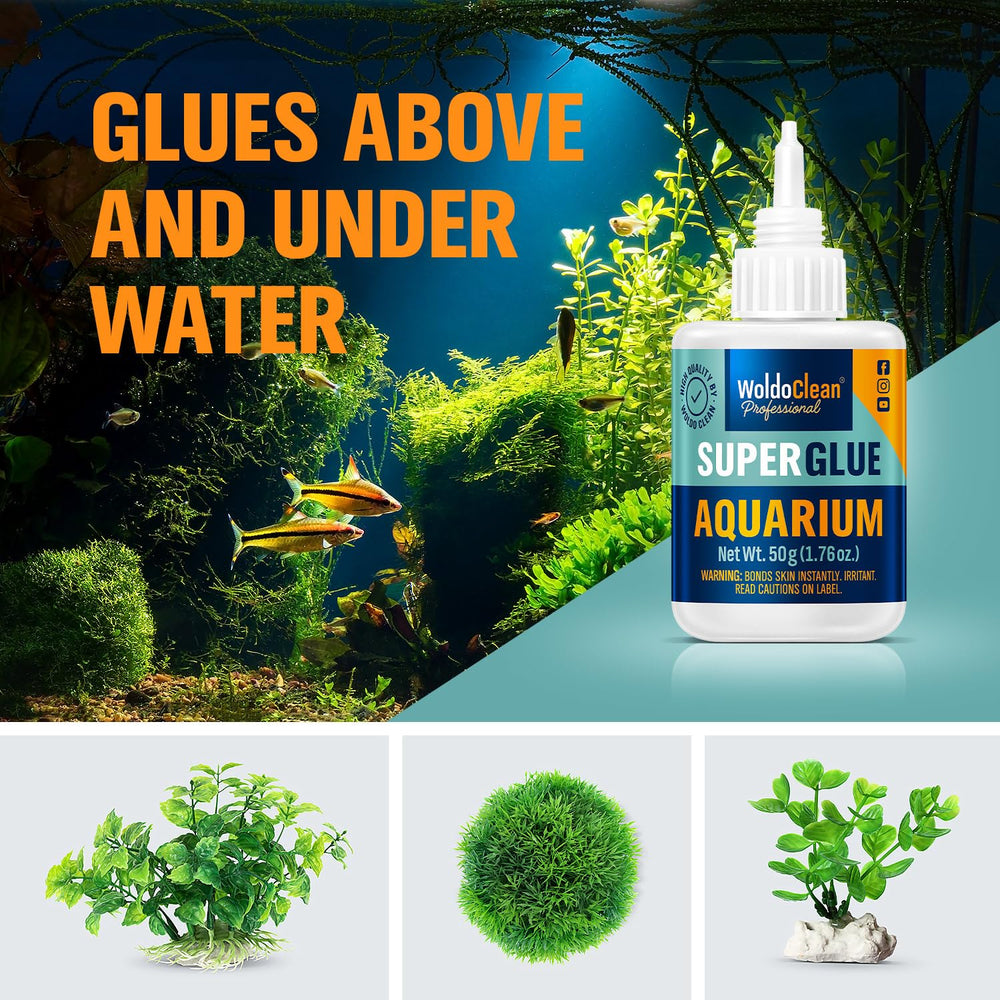 WoldoClean adhesivo para acuario fijando piedras decorativas