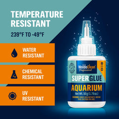 WoldoClean adhesivo para acuario fijando raíces