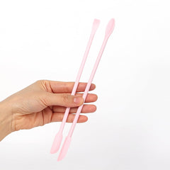 WOLEDOE cuchara mezcla alimento silicona rosa, suave con el paladar del reptil.