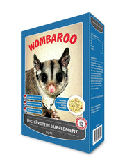 Wombaroo HPW envase con suplemento proteico alto para ardillas voladoras.