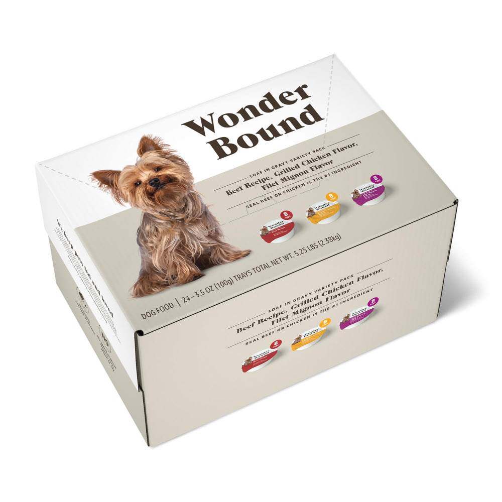 Wonder Bound comida húmeda para perros pequeños en tazas fáciles de abrir
