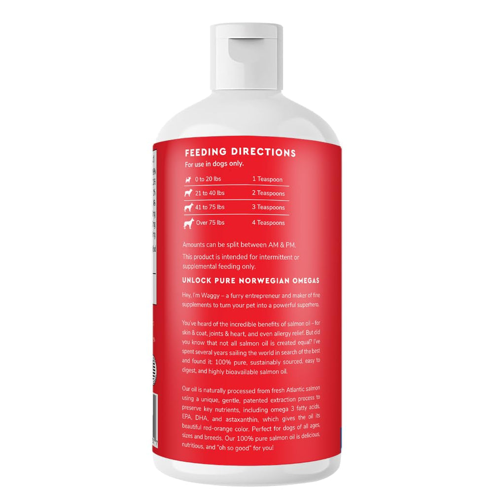 Wonder Paws Aceite de salmón certificado NASC; control de calidad disponible.