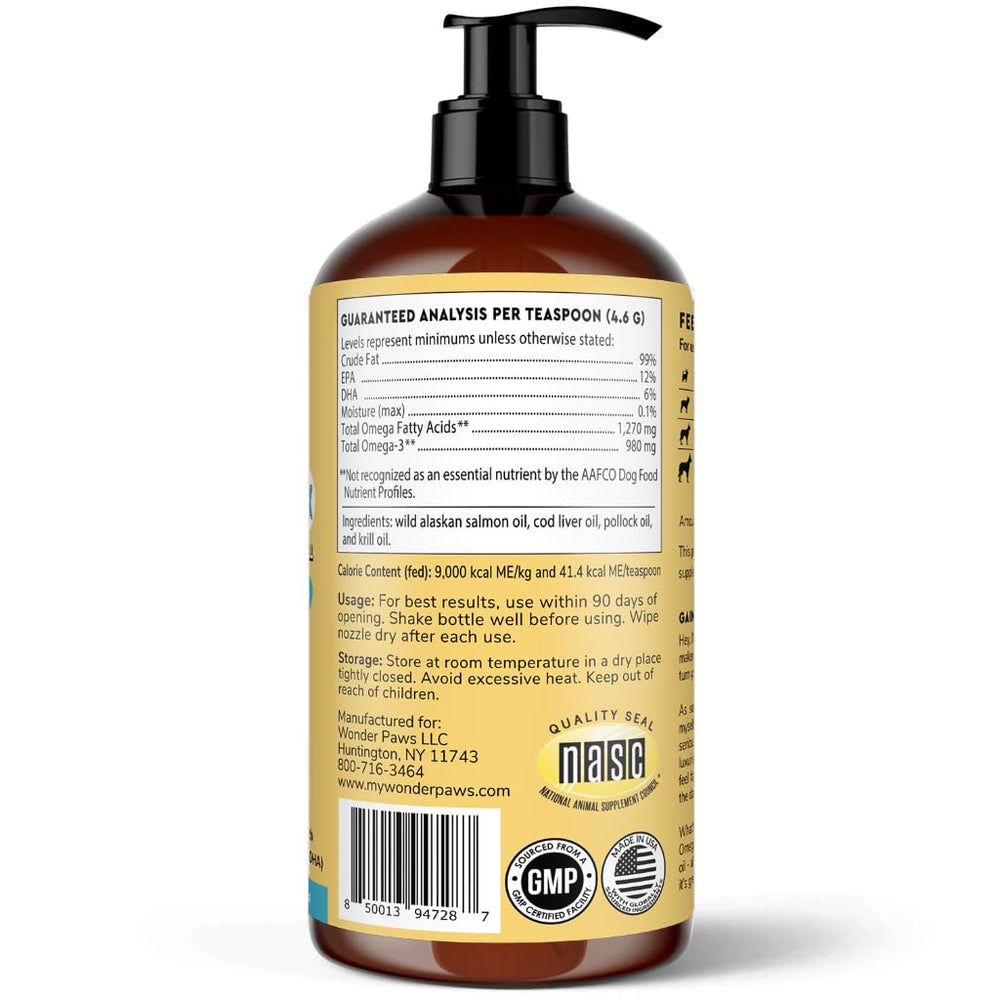 Wonder Paws Salud inmunitaria para perros, complemento Omega 3