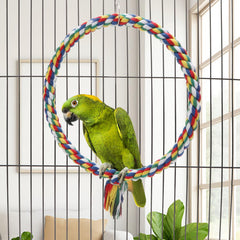 Wontee accesorio colgante de cuerda ofrece actividad física suave para aves.