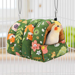 Wontee hamaca para aves, cama cómoda para descanso seguro.