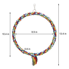 Wontee juguete de aves con cuerda colorida para entretenimiento.