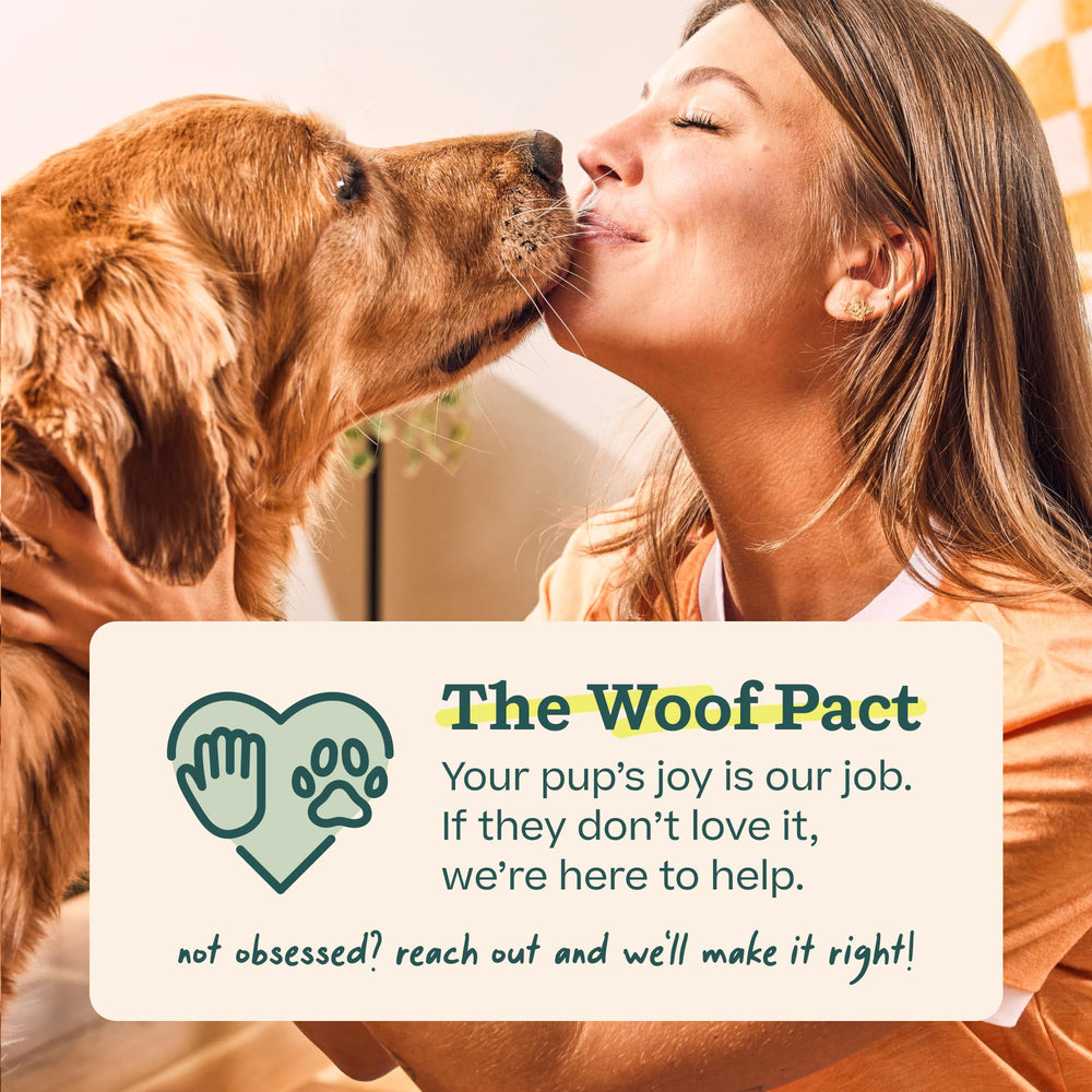 WOOF ingredientes naturales de res alimentado con hierba.