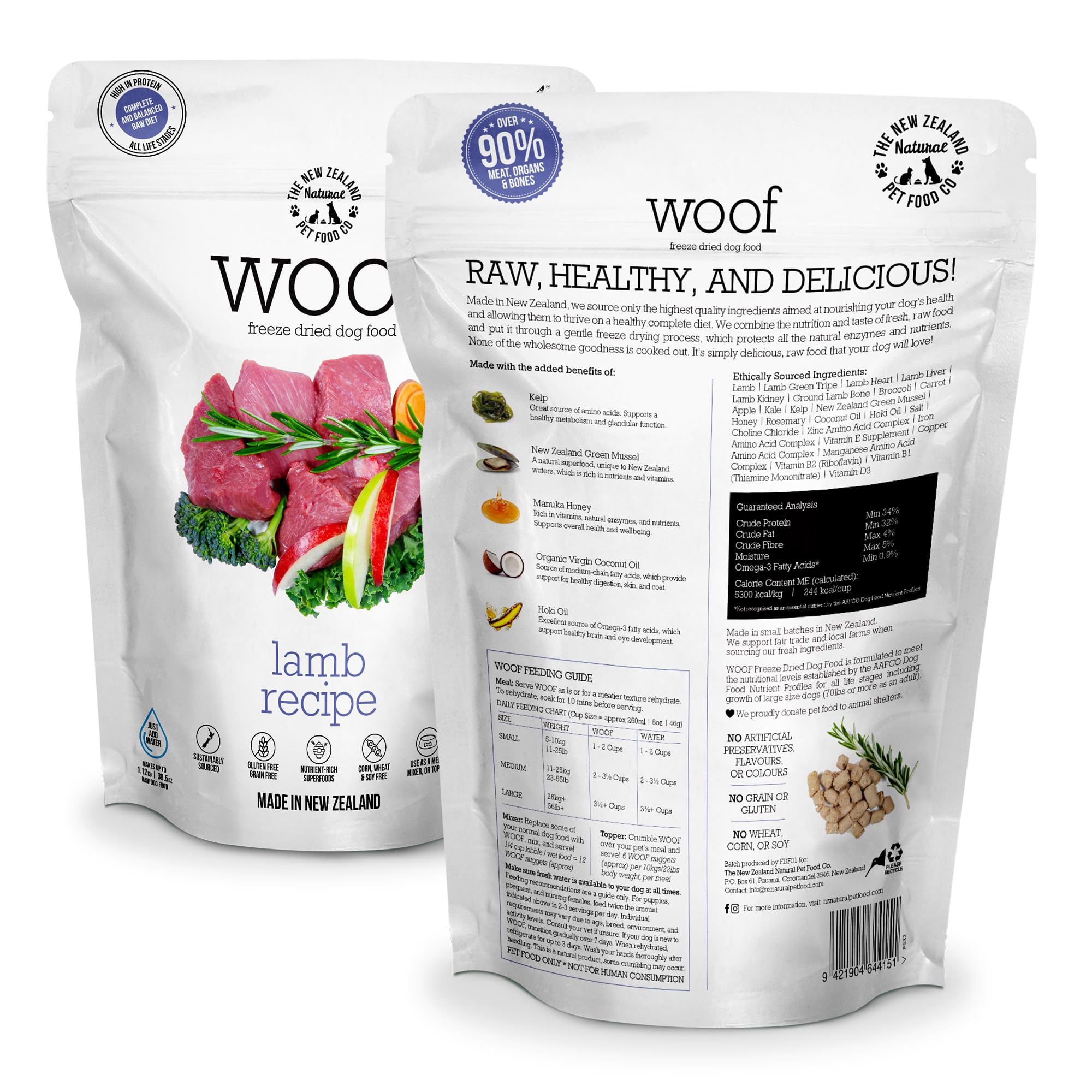 WOOF complemento superior para perros, realza la comida