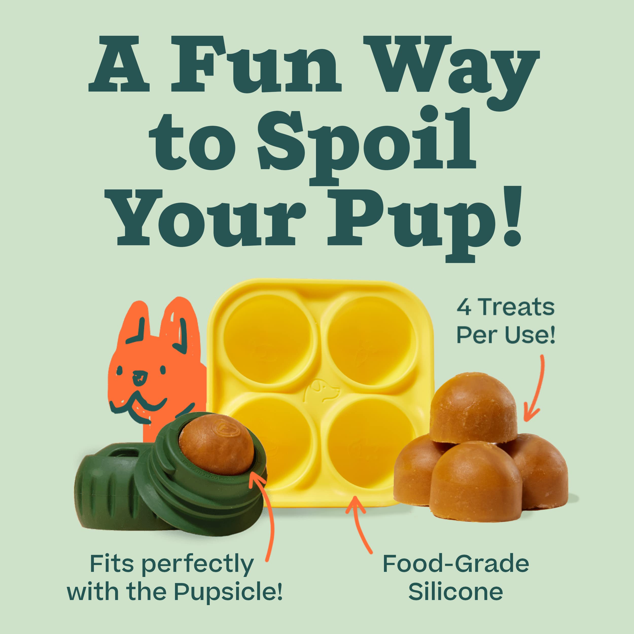 Woof Pupsicle: relleno fácil para golosinas caseras de perro.