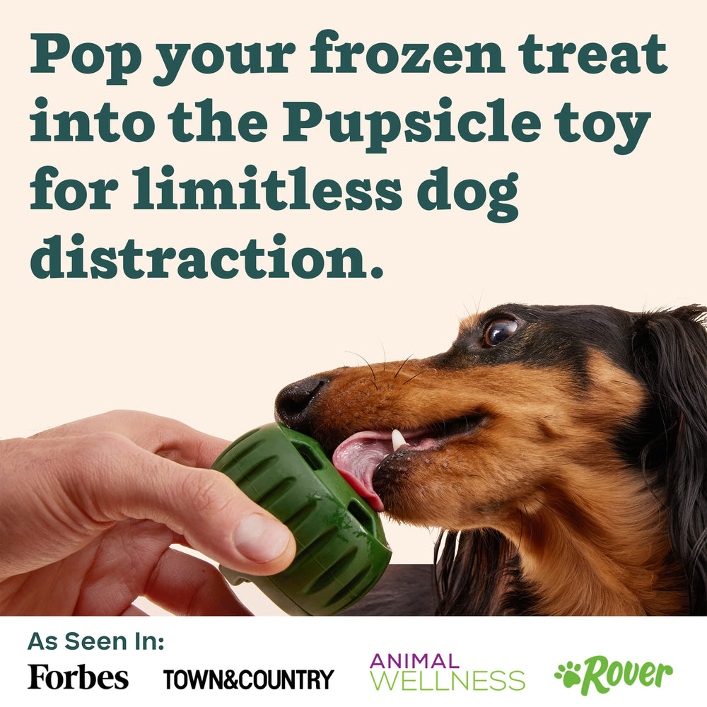 Diseñado en Denver Woof Pupsicle para diversión segura y duradera.