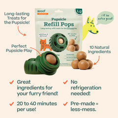 WOOF Pupsicle durabilidad prolongada: mantiene a tu perro ocupado durante más tiempo.