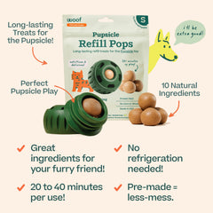 WOOF Pupsicle para aventuras al aire libre, sin necesidad de refrigeración