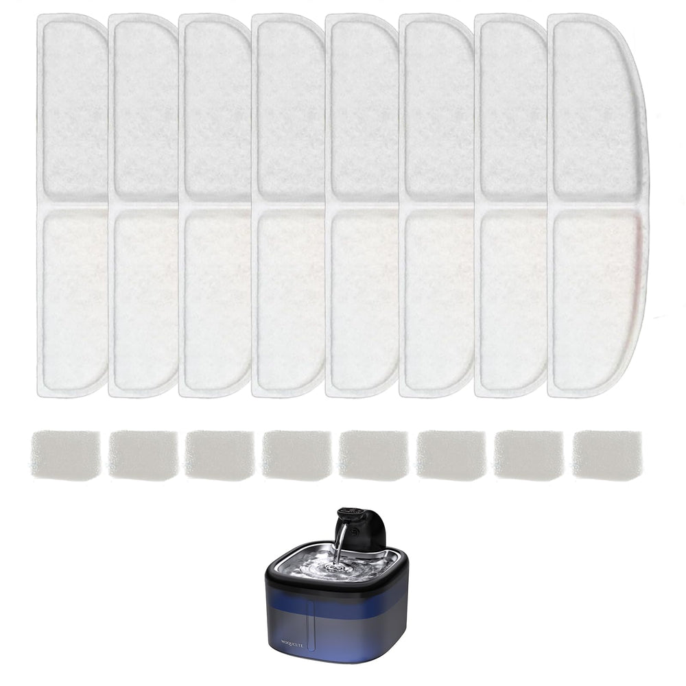 Woqucute filtros repuesto para fuente de gatos W02, agua más limpia para tu mascota