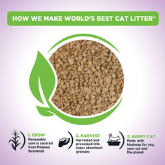 World's Best Cat Litter: aglomeracion-rapida facilita la limpieza diaria.