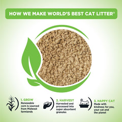 World's Best Cat Litter Comfort Care control de olor duradero para varios gatos.