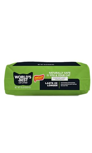 World's Best Cat Litter Comfort Care limpieza fácil para uno o dos gatos.
