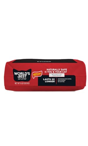 World's Best Cat Litter fácil de enjuagar, limpieza rápida tras uso.