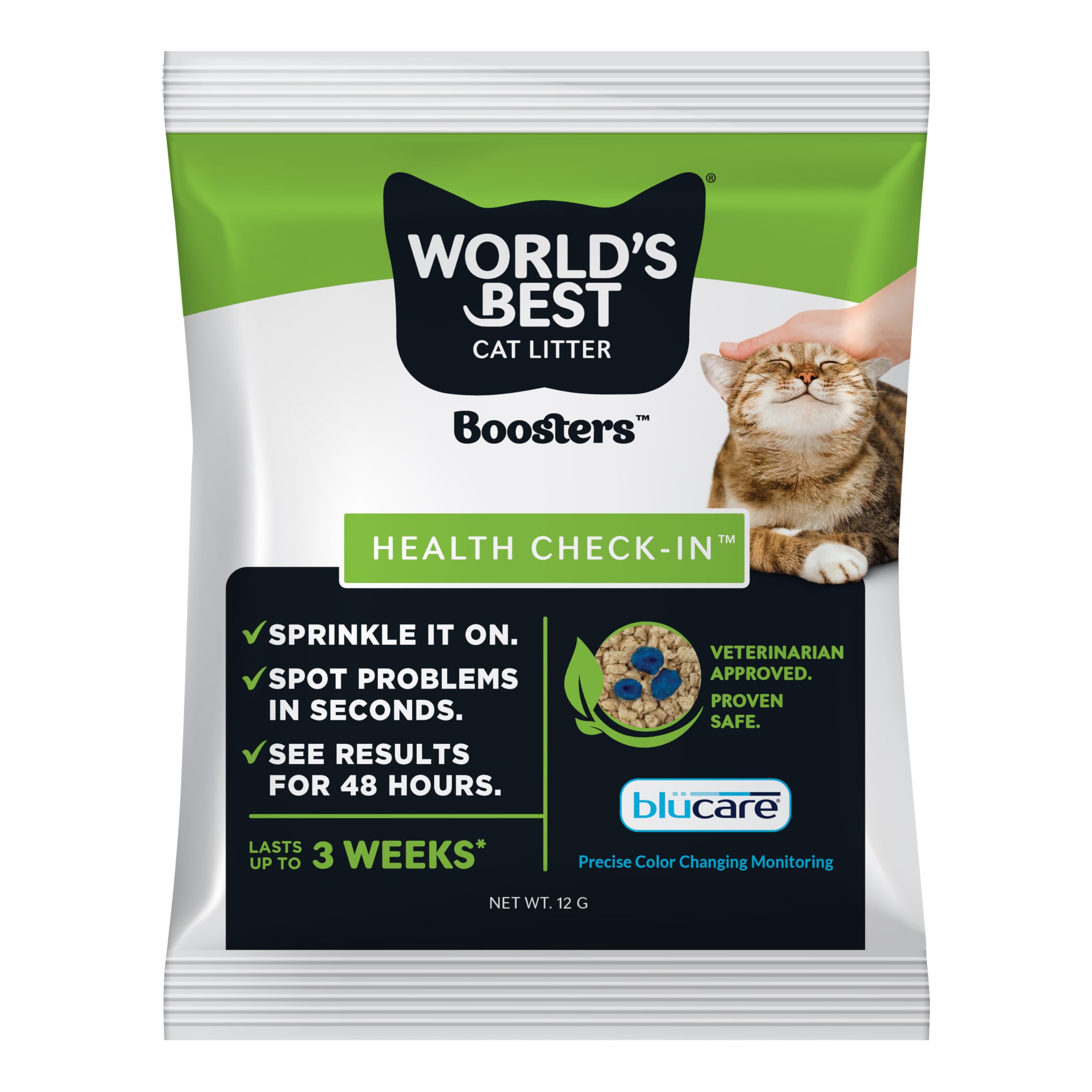 WORLD'S BEST CAT LITTER indicador de cambio de color para monitoreo