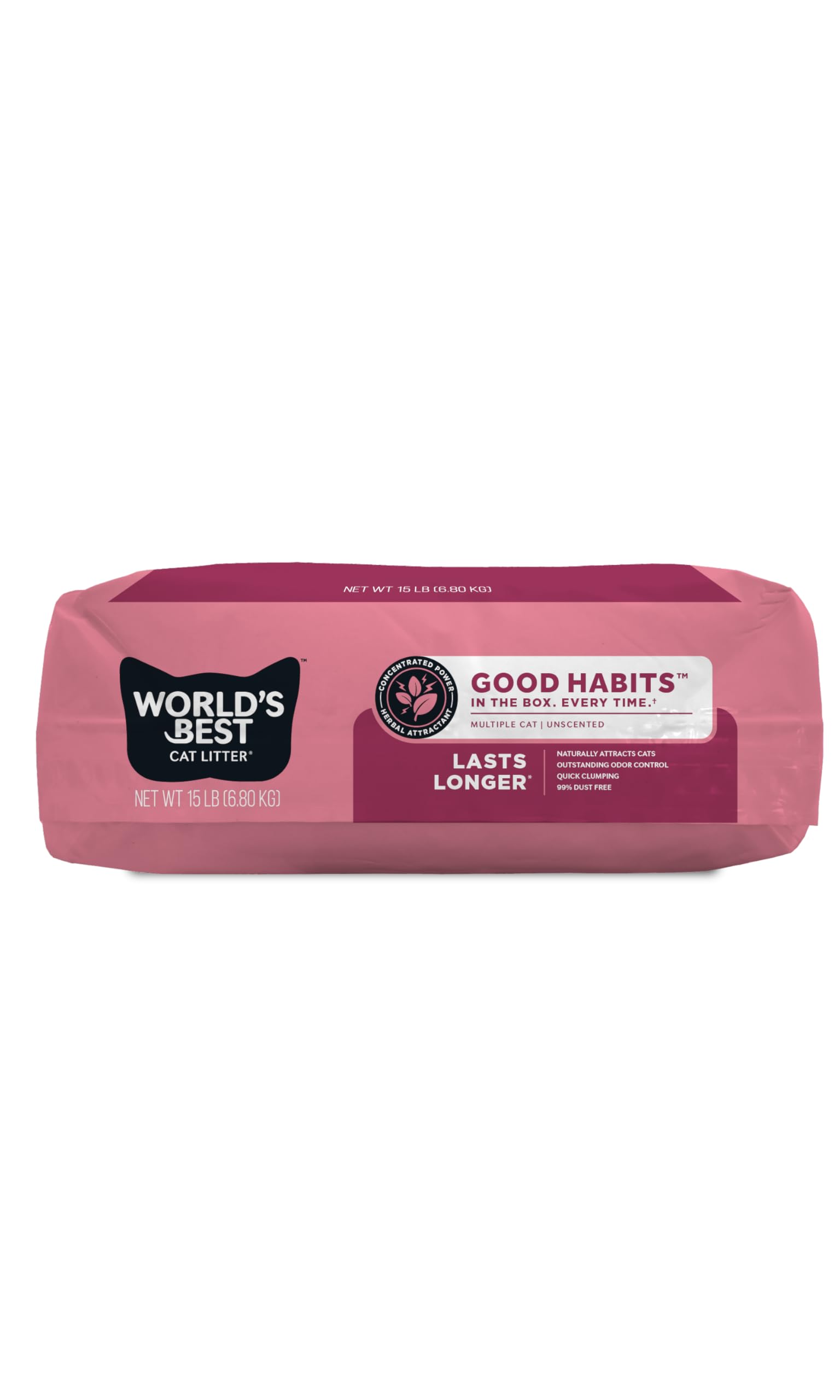World's Best Cat Litter peso ligero para transporte y uso cómodo