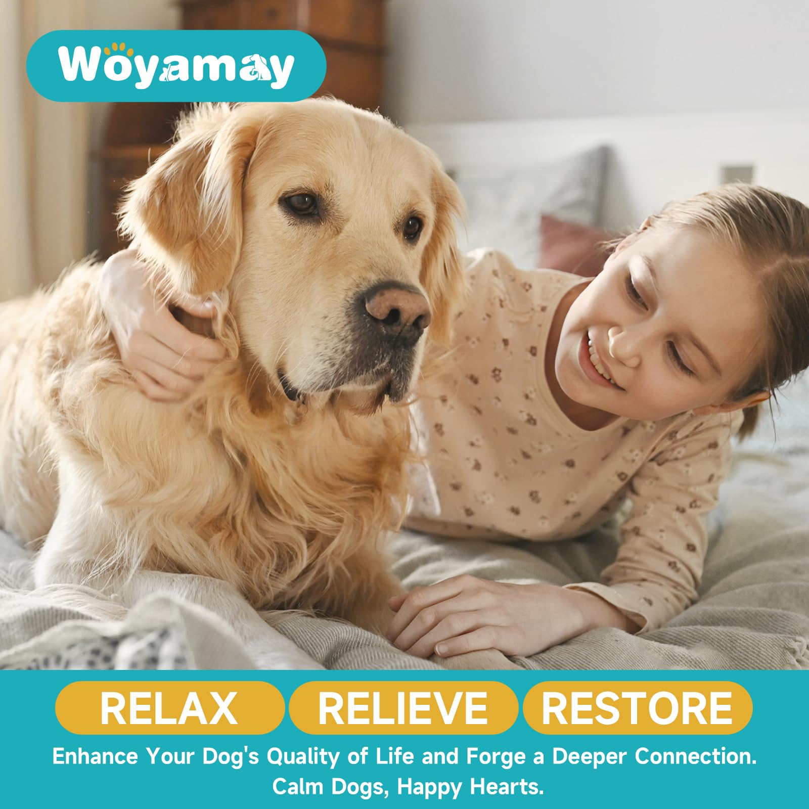 Líquido feromonas Woyamay para uso diario en hogares con perros.