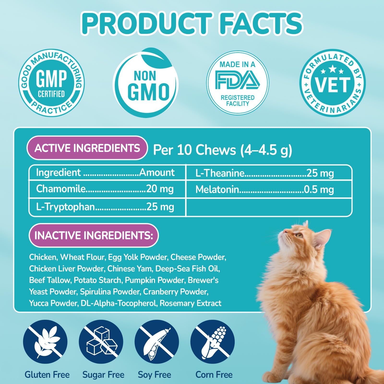 Gato en consulta veterinaria con el apoyo de las golosinas Woyamay.