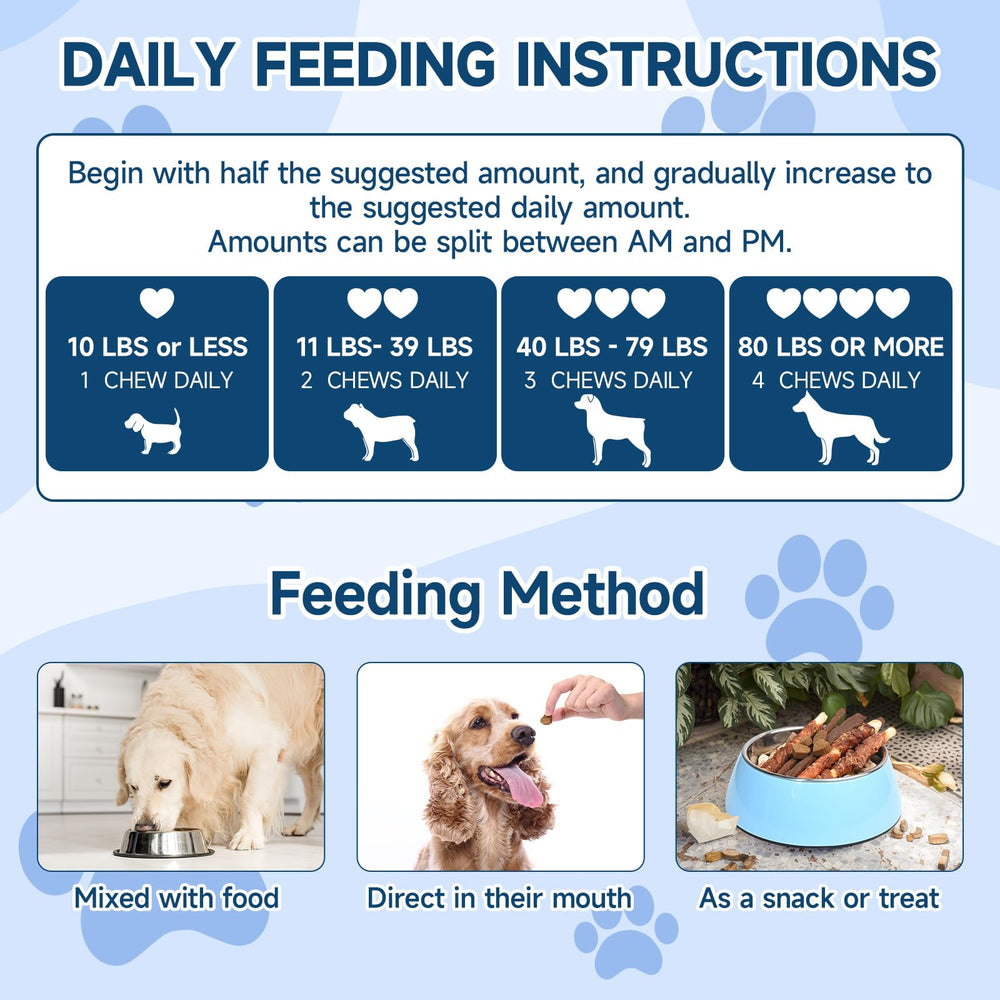 Woyamay probiótico para perros, refuerzo suave de la inmunidad y menos irritaciones de piel.