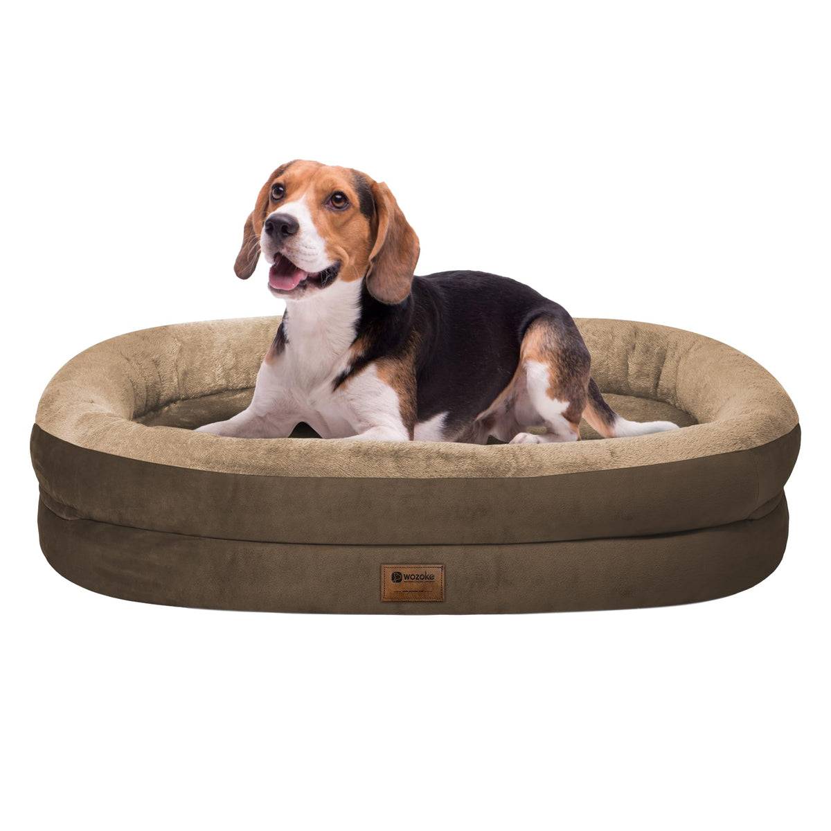Cama WOZOKE para perros grandes con soporte ortopédico cómodo.