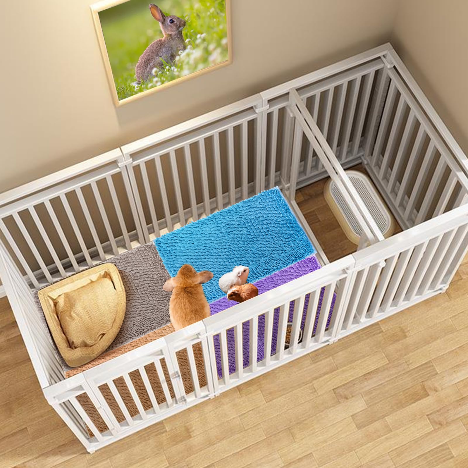 WRINGKIT uso versátil, mantas multiuso para cama, comida y cobertura de suelo.