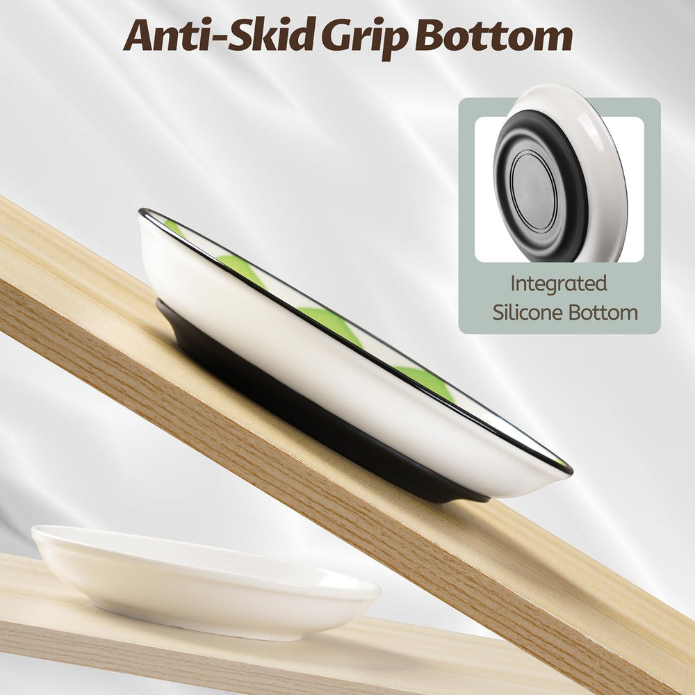 Base de silicona anti-deslizante protege el suelo y reduce ruidos.