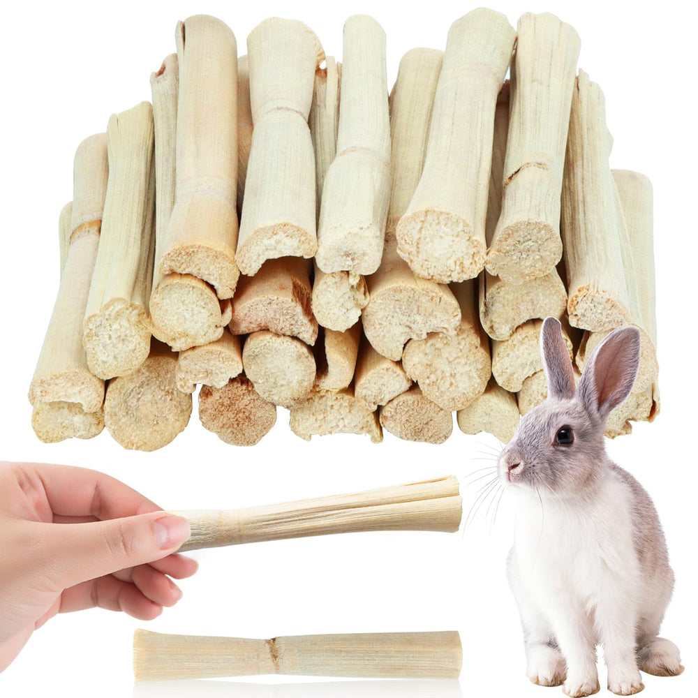 WYOMER mordedor de bambú natural 445 g, ideal para masticar y entretener roedores.