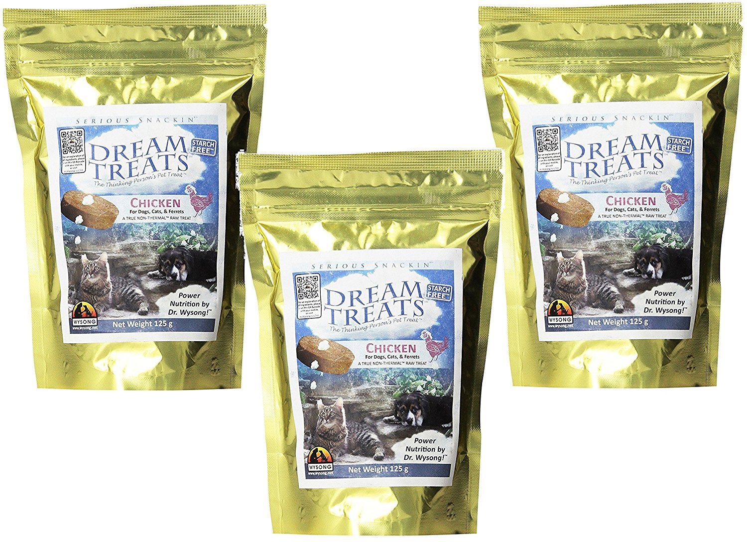 Wysong Dream Treats Chicken, discos sin desorden, ideales para entrenamiento y recompensa