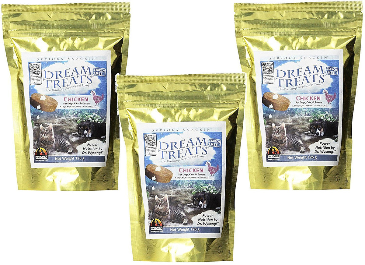 Wysong Dream Treats Chicken, discos sin desorden, ideales para entrenamiento y recompensa