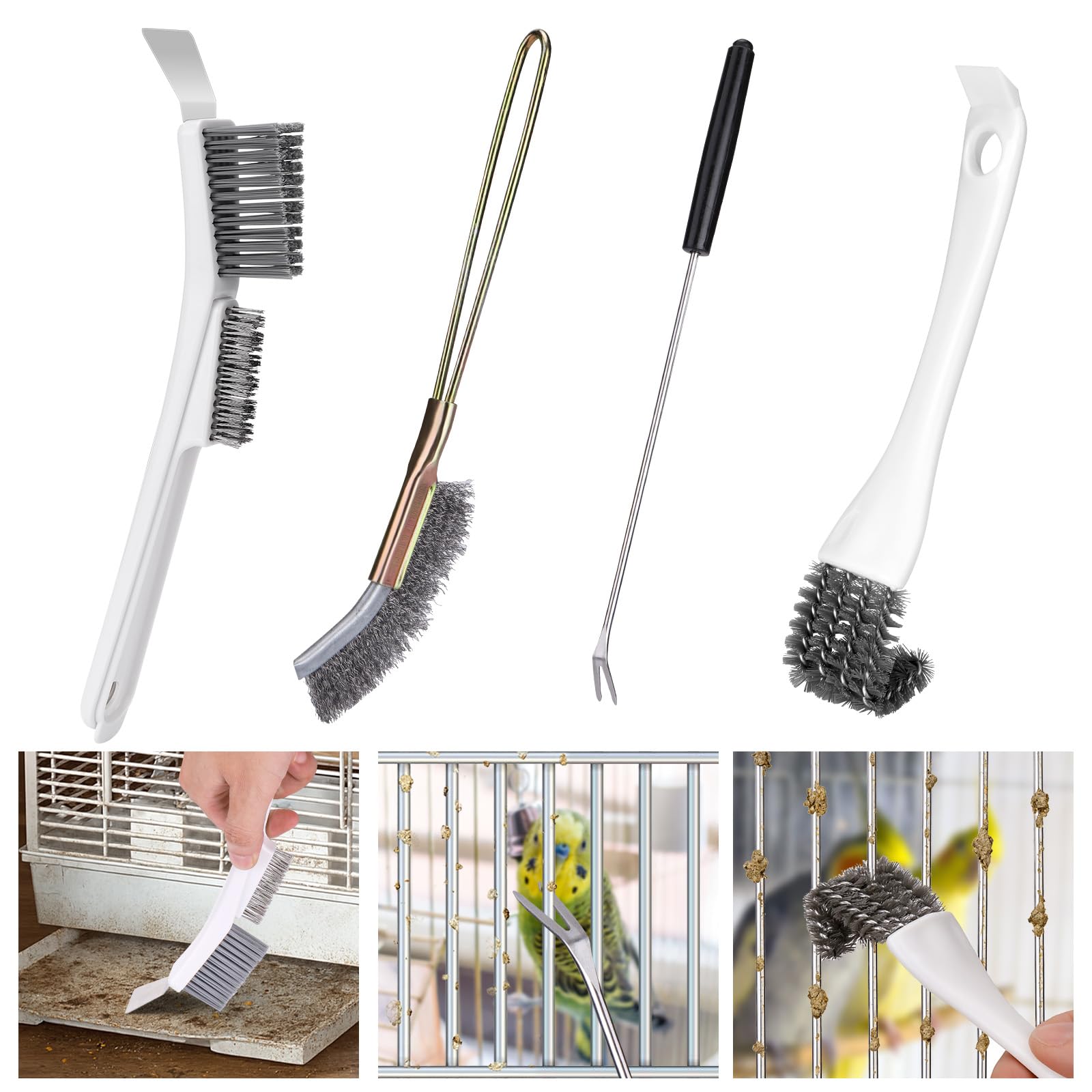 XANGNIER kit limpieza jaula aves, conjunto completo para una limpieza eficiente.