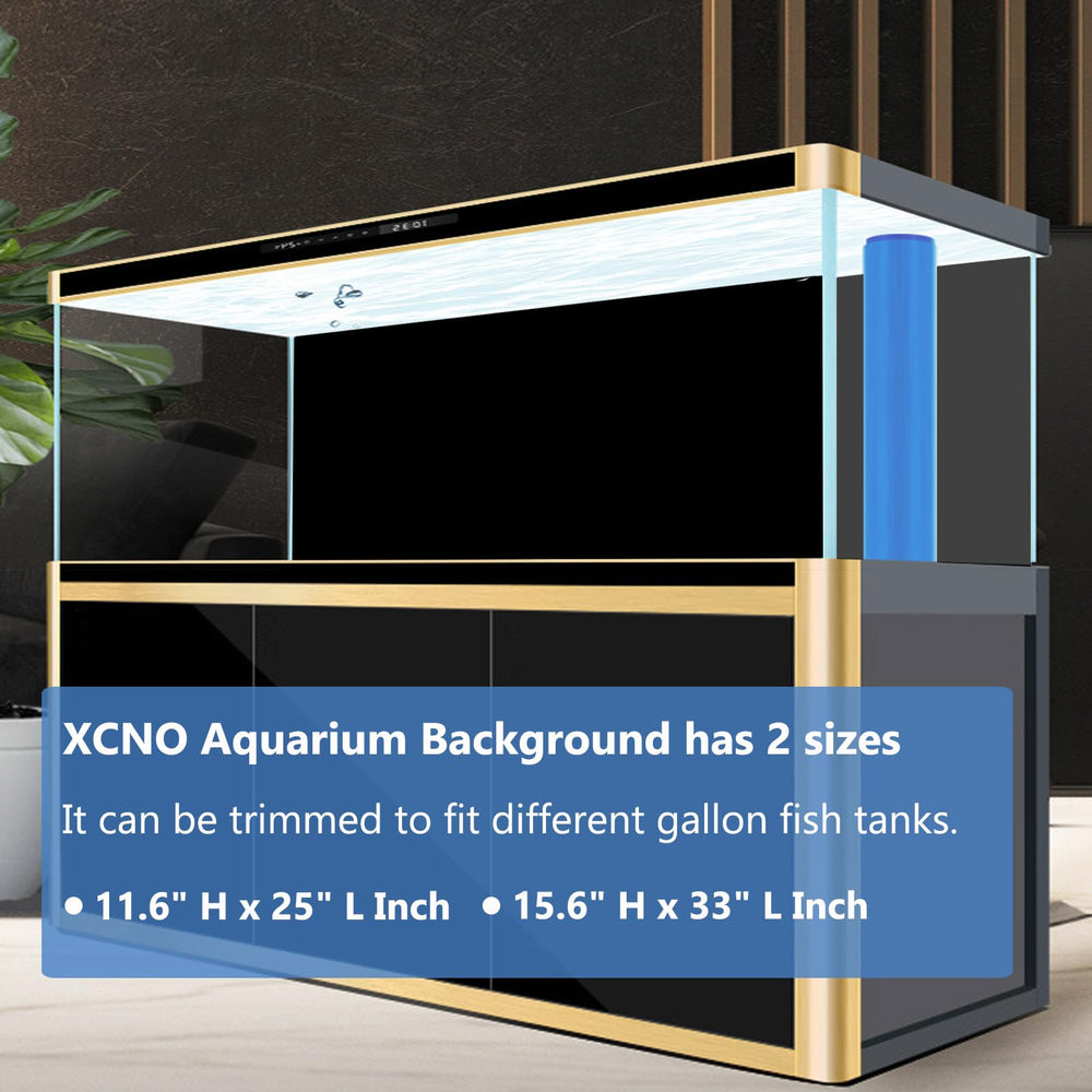 XCNO fondo de acuario doble cara azul profundo 11-6x25: crea sensación de profundidad marina.