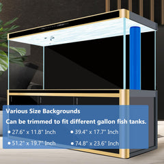 XCNO vinilo negro para acuario, fondo de alta definición