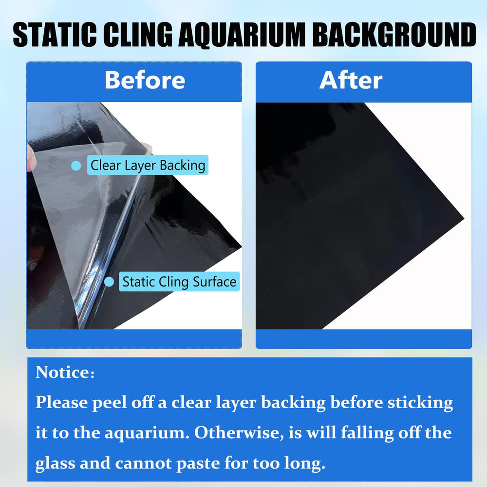 Vinilo duradero XCNO para acuario, resistente al agua.