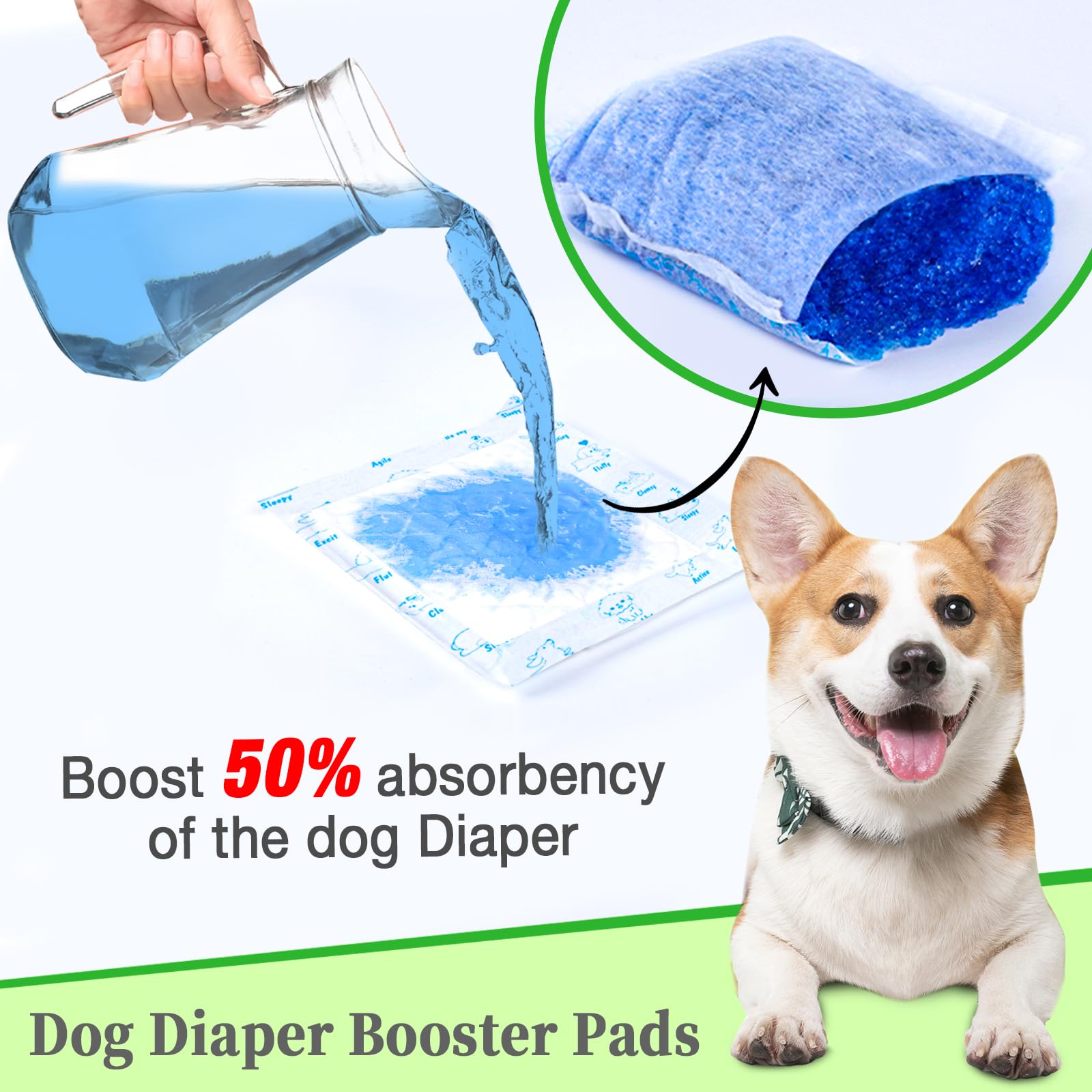Xfire almohadillas de absorción rápida para perro, evitan fugas