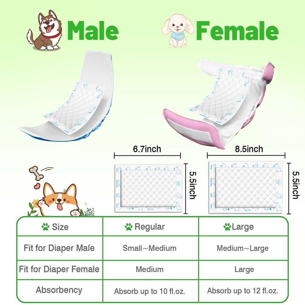 Xfire almohadillas compatibilidad universal para pañales caninos, ajuste sencillo.