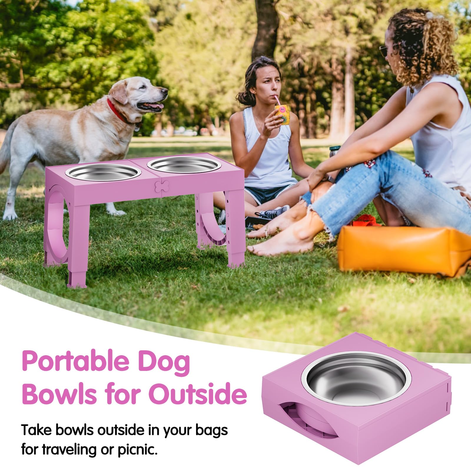 XiaZ protección de articulaciones para perros mayores evita tensiones durante la comida