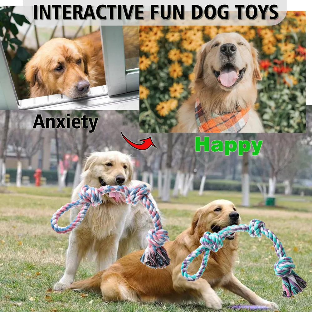 XIGOU cuerda dental para perros, denticion suave, ayuda a higiene bucal.