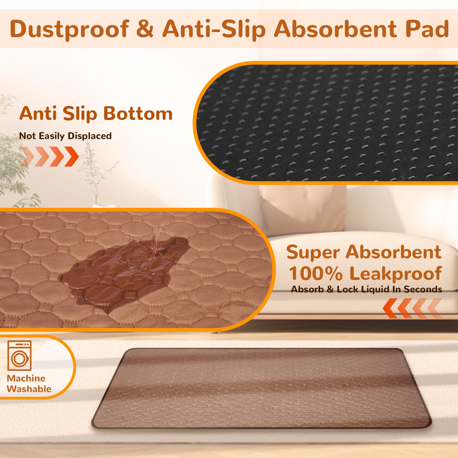 Base antideslizante Xihan, mantiene la cama en su lugar sobre cualquier superficie.