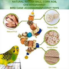 Columpio para aves XLpeixin de 50 cm que estimula trepar, balanceo y diversión.